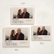 "Merry Stack" - Holiday Cards in Eggnog by Ekko Studio - Formats Available