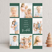 "Signed" - Holiday Cards in Emerald by Lauren Chism - Front