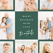 "Signed" - Holiday Cards in Emerald by Lauren Chism - Detail