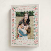 "Christmas Wish" - Holiday Cards in Peppermint by Paper Sun Studio - Folded Card