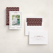 "Bountiful Boughs" - Holiday Cards in Cranberry by Itsy Belle Studio - Assembled