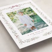 "Bountiful Boughs" - Holiday Cards in Cranberry by Itsy Belle Studio - Detail