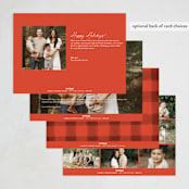 "Simple name" - Holiday Cards in Snowflake by Brooke Chandler - Back of Card Options