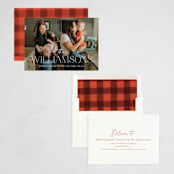 "Simple name" - Holiday Cards in Snowflake by Brooke Chandler - Assembled