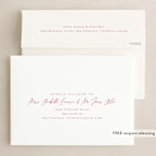 "Peace to you" - Holiday Cards in Poinsettia by Amy Kross - FREE Recipient Addressing