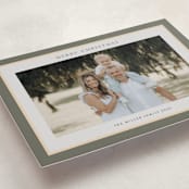 "Frame" - Holiday Cards in Sage by Nicole Walsh - Detail