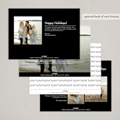 "Happy moments" - Holiday Cards in Cotton by Stacey Meacham - Back of Card Options