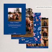 "Merry Woodland" - Holiday Cards in Candy by Elly - Back of Card Options