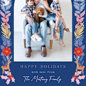 "Merry Woodland" - Holiday Cards in Candy by Elly - Detail
