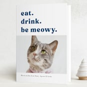 "be meowy" - Holiday Cards in Holy Knight by Deborah Chou - Folded Card
