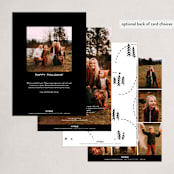 "There to Here" - Holiday Cards in Coal by Jessica Corliss - Back of Card Options