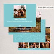 "Classic Seasons Greetings" - Holiday Cards in Sea by James Derit - Back of Card Options