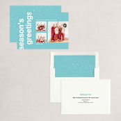 "Classic Seasons Greetings" - Holiday Cards in Sea by James Derit - Assembled
