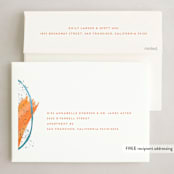 "Brushstrokes of cheer" - Holiday Cards in Caramel by Alexandra Dzh - FREE Recipient Addressing