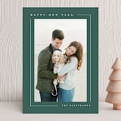 "Simply Serene" - Holiday Cards in Pine by Lauren Chism - Front