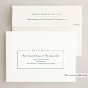 "Simply Serene" - Holiday Cards in Pine by Lauren Chism - FREE Recipient Addressing