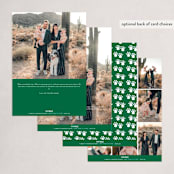 "Not Jack Frost" - Holiday Cards in Evergreen by Akweley Creative - Back of Card Options