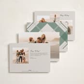"Fancy Plaid" - Holiday Cards in Vanilla by Petra Kern - Back of Card Options