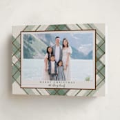 "Fancy Plaid" - Holiday Cards in Vanilla by Petra Kern - Folded Card