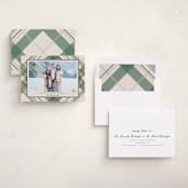 "Fancy Plaid" - Holiday Cards in Vanilla by Petra Kern - Assembled