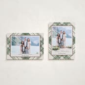 "Fancy Plaid" - Holiday Cards in Vanilla by Petra Kern - Photo Orientation Options
