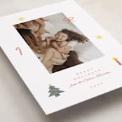 "Cross Stitch Christmas" - Holiday Cards in Snow by Claire - Detail