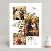 "Scrapbook Pines" - Holiday Cards in Cherry by Alethea and Ruth - Front