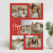"Our Favorites" - Holiday Cards in Cherry by Michelle Taylor - Front