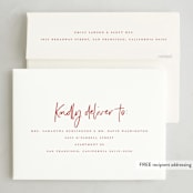 "Our Favorites" - Holiday Cards in Cherry by Michelle Taylor - FREE Recipient Addressing