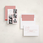 "Peppermint Strip" - Holiday Cards in Peppermint by Carrie ONeal - Assembled