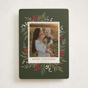 "Holly + Olive" - Holiday Cards in Wreath by Wildfield Paper Co - Front