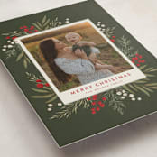 "Holly + Olive" - Holiday Cards in Wreath by Wildfield Paper Co - Detail
