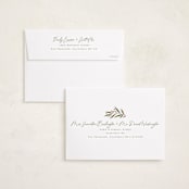 "Holly + Olive" - Holiday Cards in Wreath by Wildfield Paper Co - FREE Recipient Addressing