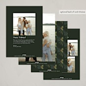 "Woodland Folk" - Holiday Cards in Forest by Elly - Back of Card Options