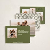 "wreath wrap" - Holiday Cards in Blue Spruce by Jen Owens - Back of Card Options