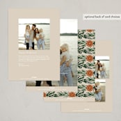 "Citrus Frame" - Holiday Cards in Hazelnut by Katharine Watson - Back of Card Options