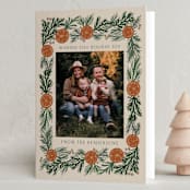"Citrus Frame" - Holiday Cards in Hazelnut by Katharine Watson - Folded Card