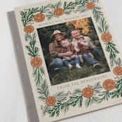 "Citrus Frame" - Holiday Cards in Hazelnut by Katharine Watson - Detail