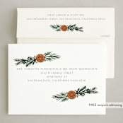 "Citrus Frame" - Holiday Cards in Hazelnut by Katharine Watson - FREE Recipient Addressing