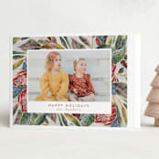 "FreshWinterBouquet" - Holiday Cards in Wreath by Lucrecia Caporale - Folded Card