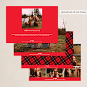 "Big Christmas" - Holiday Cards in Snow by Sarah Brown - Back of Card Options