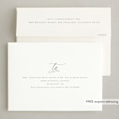 "Polished" - Holiday Cards in Snow by Carolyn MacLaren - FREE Recipient Addressing