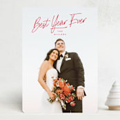 "Simply Charming" - Holiday Cards in Cherry by Design Lotus - Front