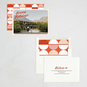 "Vintage Postcard" - Holiday Cards in Poinsettia by Morgan Kendall - Assembled
