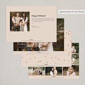 "Our vibe" - Holiday Cards in Snow by Creo Study - Back of Card Options