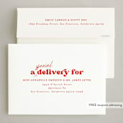 "Our vibe" - Holiday Cards in Snow by Creo Study - FREE Recipient Addressing