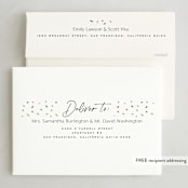 "Twinkle" - Holiday Cards in Snow by MC Designs - FREE Recipient Addressing