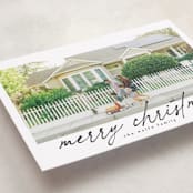 "The Merry" - Holiday Cards in Marshmallow by Tamara Hilje - Detail
