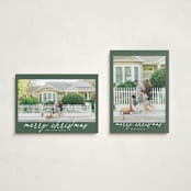 "The Merry" - Holiday Cards in Pine by Tamara Hilje - Photo Orientation Options