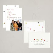 "Colorful Wishes" - Holiday Cards in Marshmallow by Phrosné Barwood - Assembled